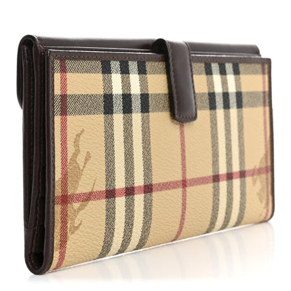 Burberry Haymarket Check Wallet Chocolate 3 of 9