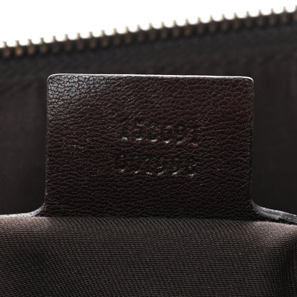 Gucci Monogram Web Studded Pelham Shoulder Bag Dark Brown 7 of 18