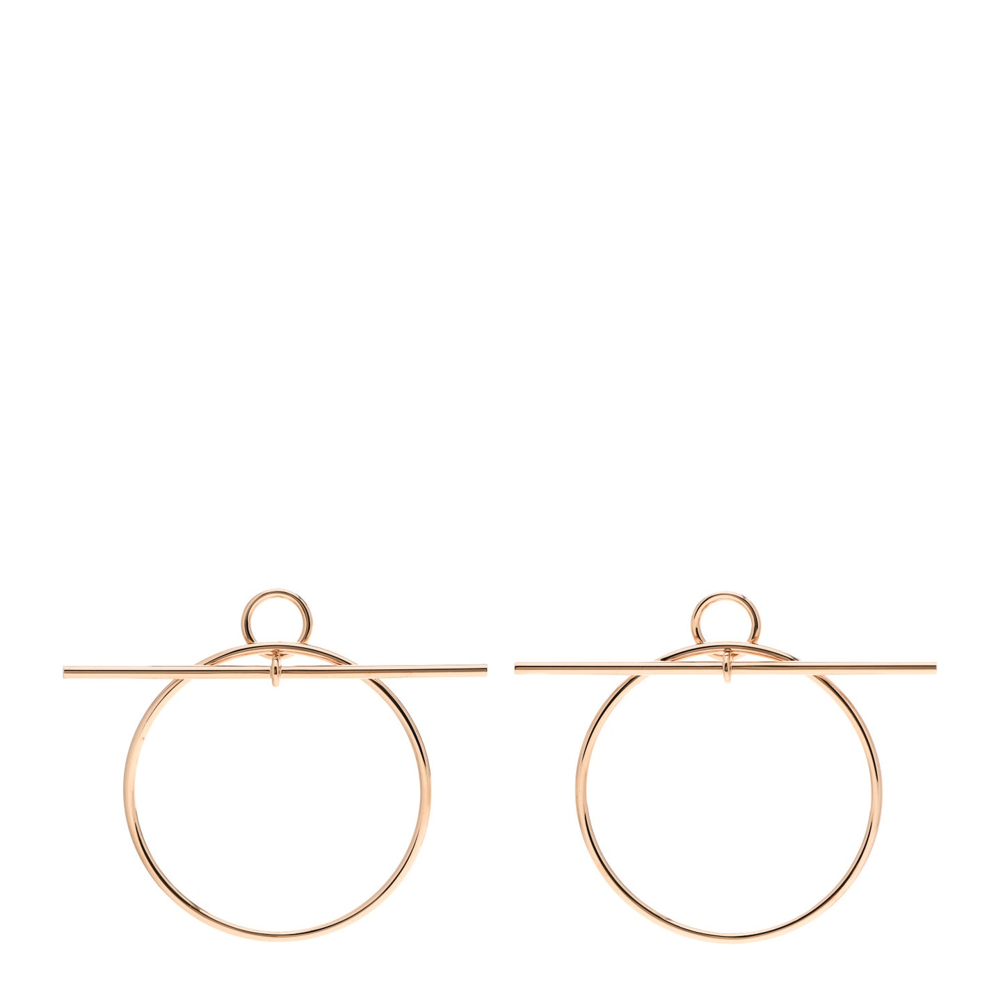 18K Rose Gold MM Loop Earrings