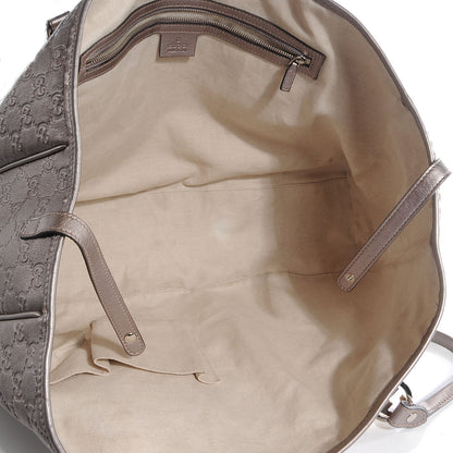 Gucci Metallic Guccissima Large GG Twins Tote Mauve 5 of 8