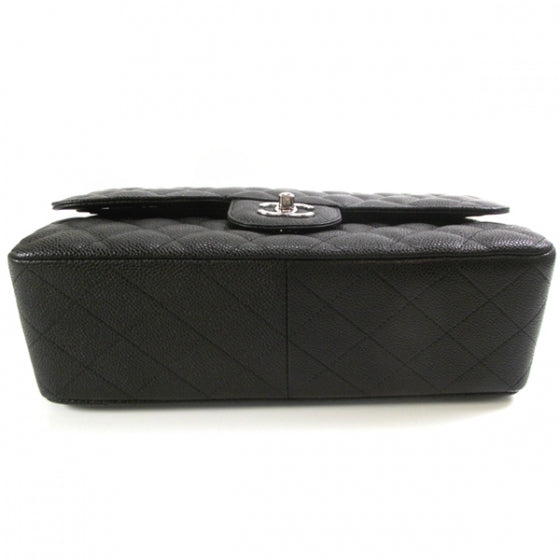 Caviar Jumbo Flap Black