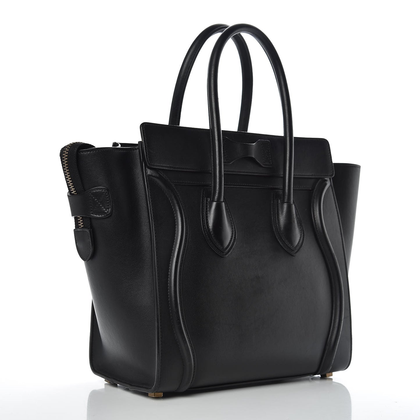 Smooth Calfskin Micro Luggage Black