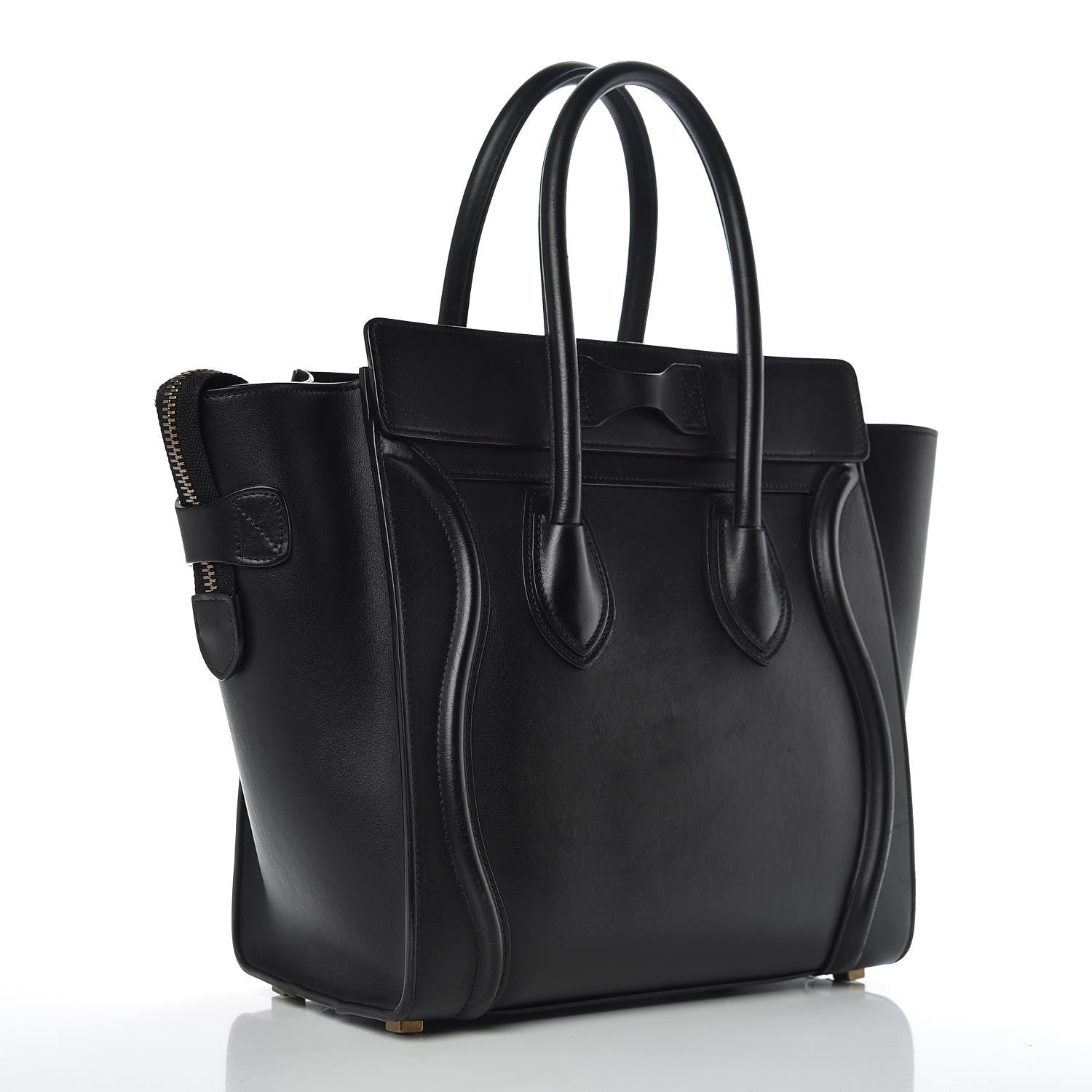 Celine Smooth Calfskin Micro Luggage Black 3 of 14