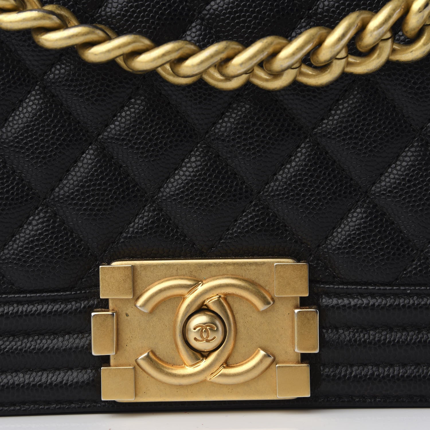 Chanel Caviar Quilted New Medium Boy Flap Black 9 of 9