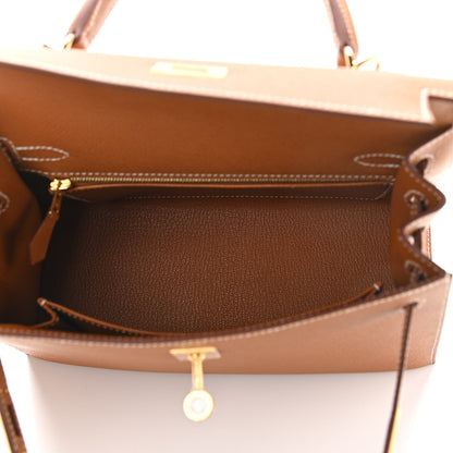 Hermes Epsom Kelly Sellier 25 Gold 4 of 10