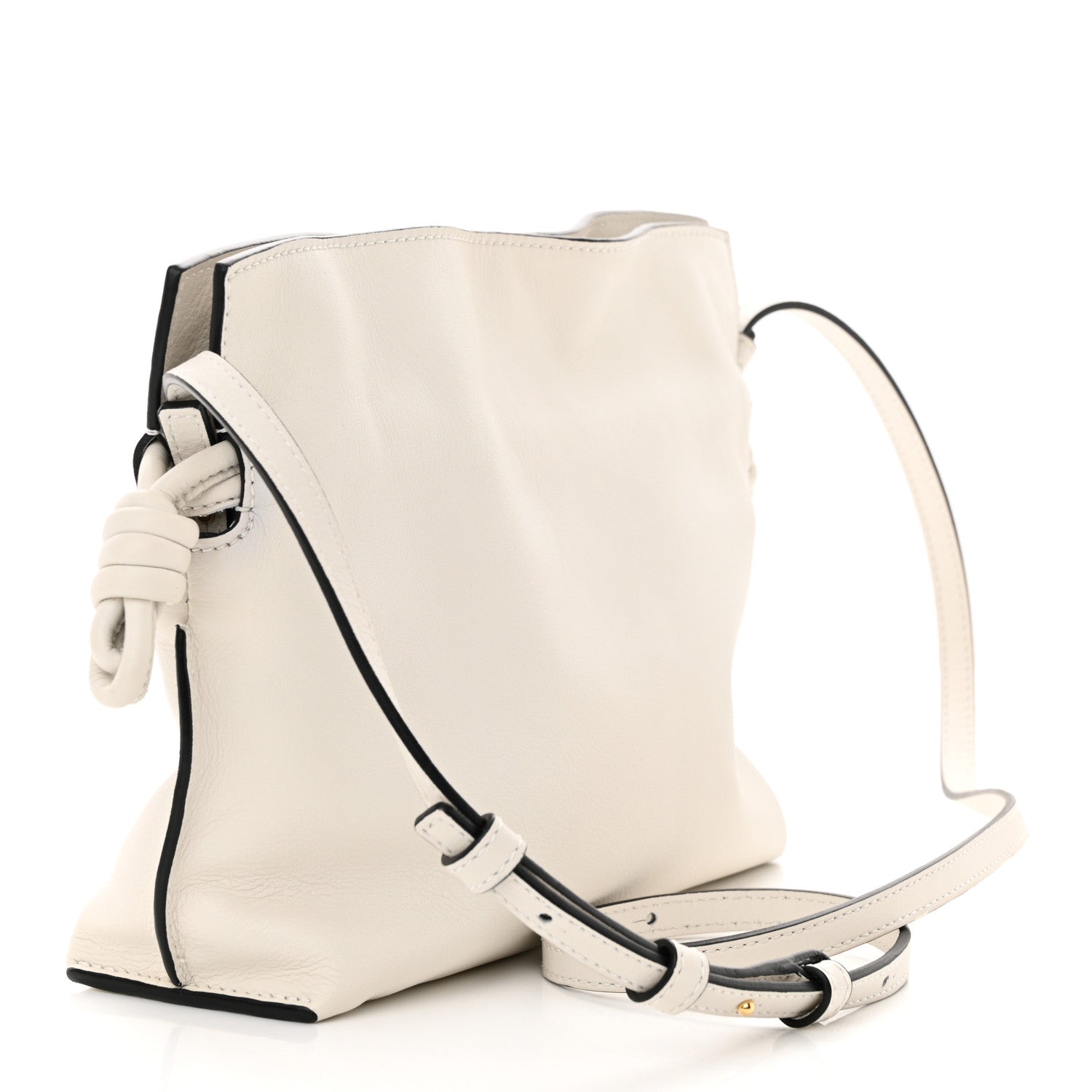 Loewe Calfskin Mini Flamenco Knot Clutch Angora 3 of 10