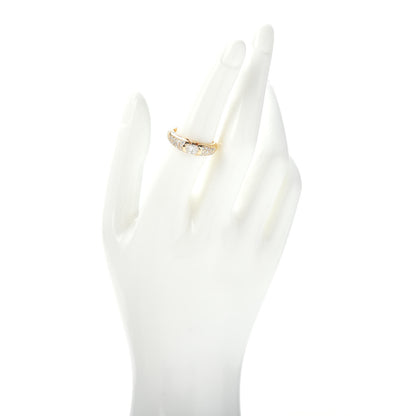 Bulgari 18K Yellow Gold Diamond Oval Cut Pave Band Ring 54 7 2 of 6