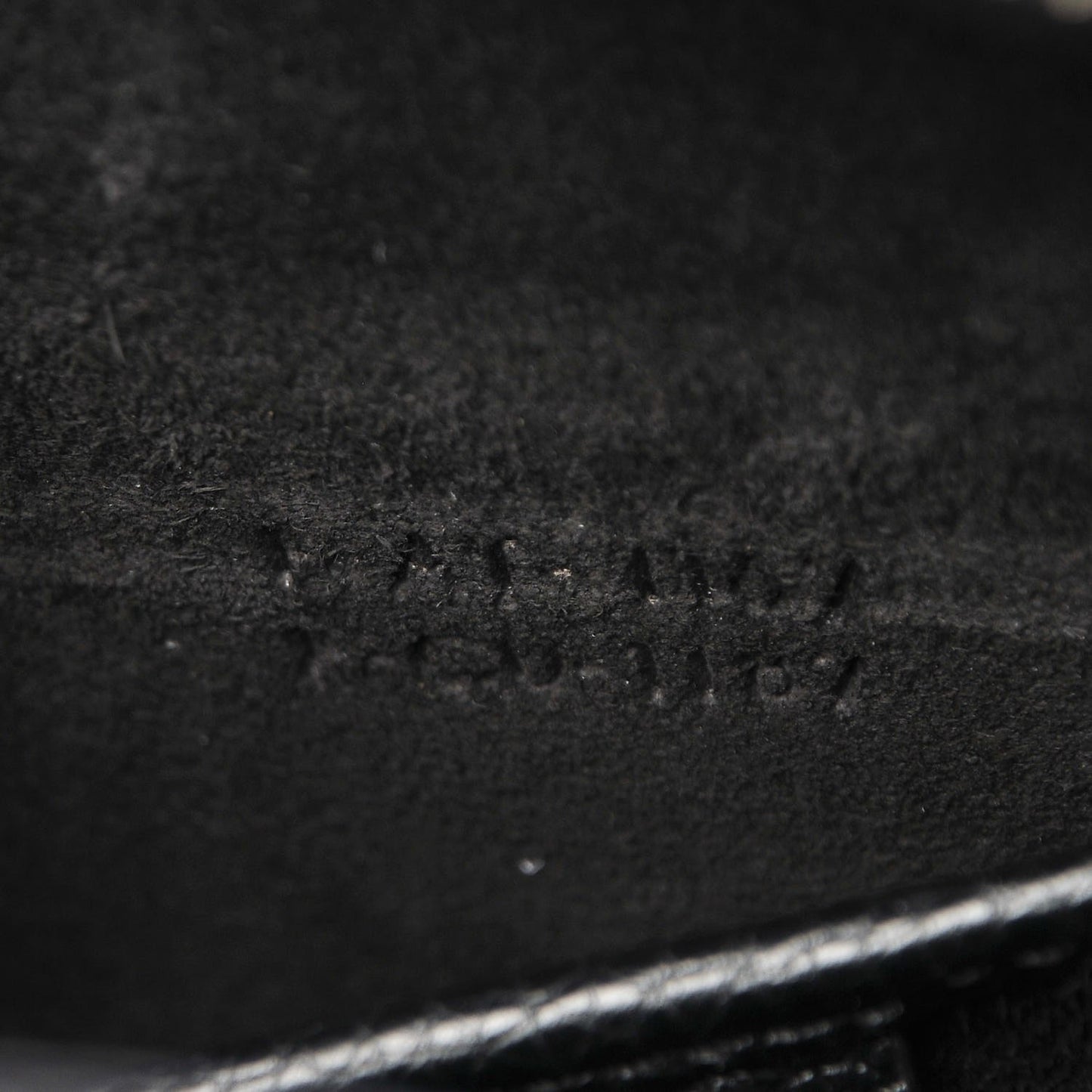 Drummed Calfskin Nano Luggage Black