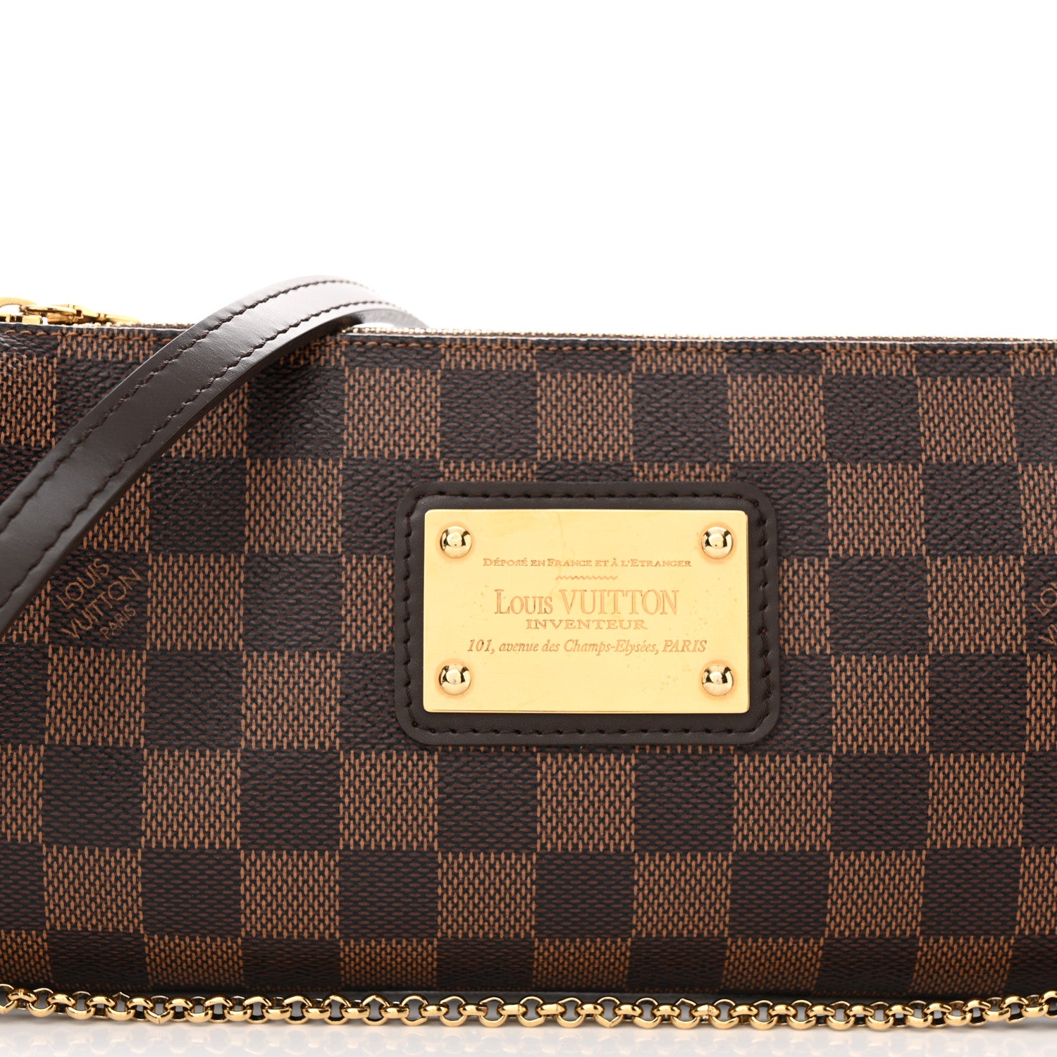 Louis Vuitton Damier Ebene Eva Clutch 7 of 10