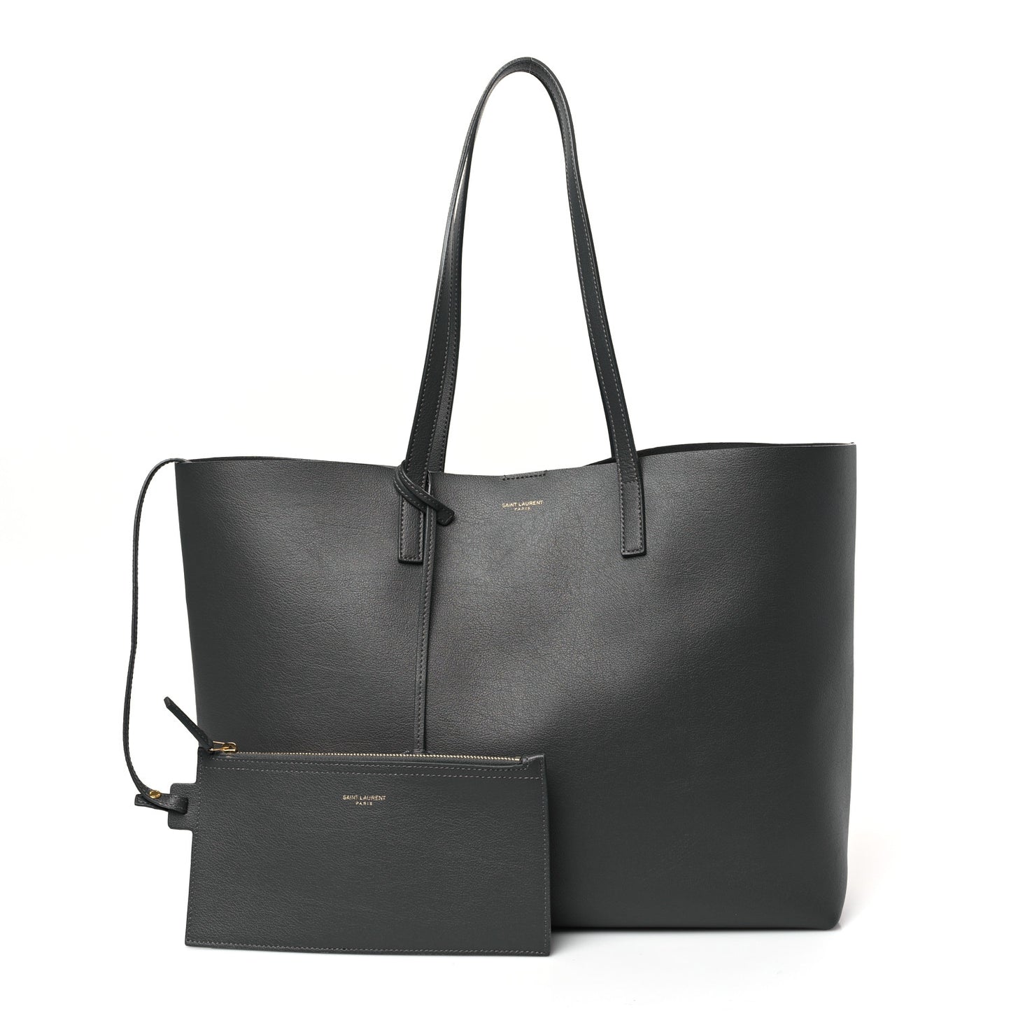 Calfskin Large Shopping Tote Earth