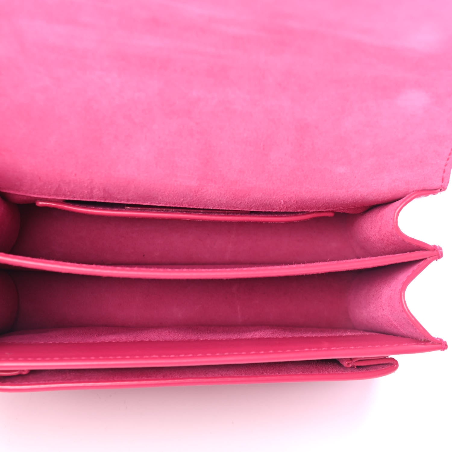 Saint Laurent Patent Small Monogram Sunset Bubblegum 4 of 4
