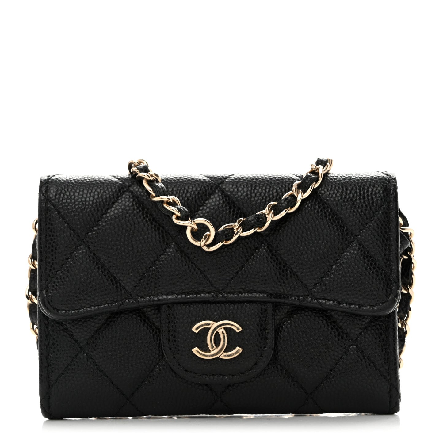 Caviar Quilted Belt Bag Black
