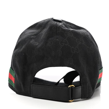 Gucci Monogram Web Baseball Hat M Black 5 of 11