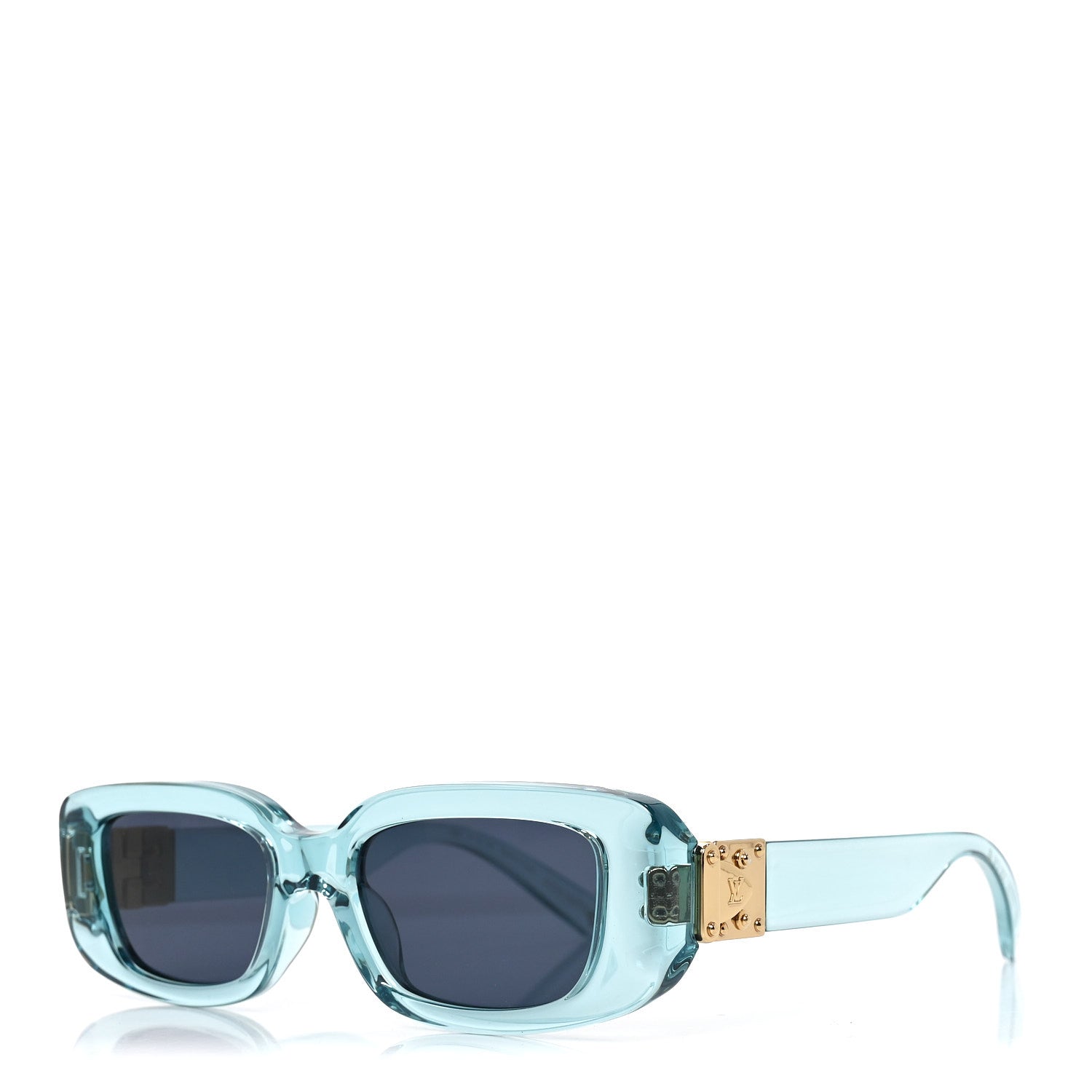 Louis Vuitton Acetate S Lock Cat Eye Sunglasses Z2818W Crystal Blue 1 of 7