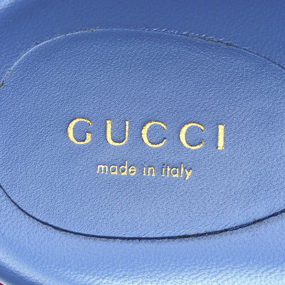 Gucci GG Supreme Joy Monogram Angelina Platform Slide Sandals 38.5 Fuxia Blue 7 of 9