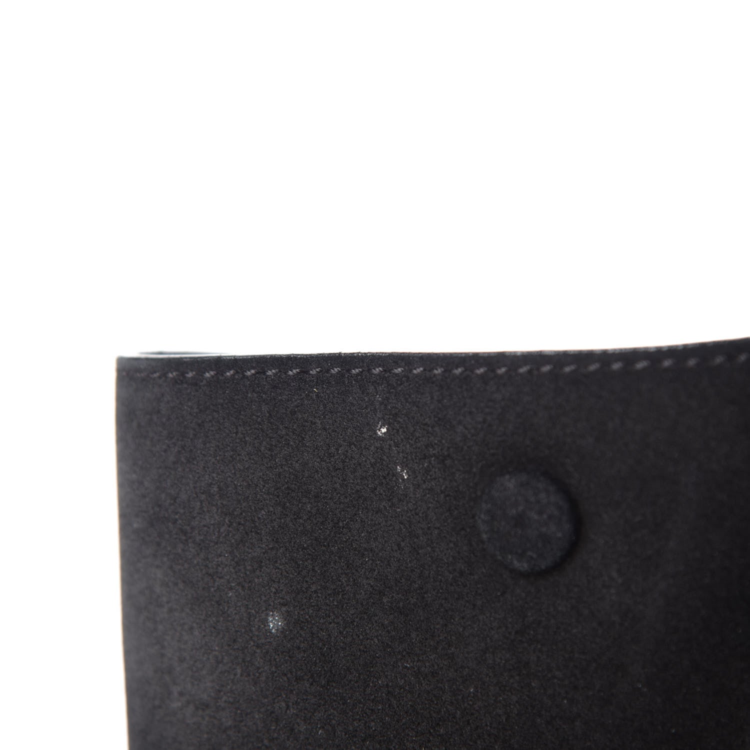 Celine Drummed Calfskin Suede Small Trapeze Black 9 of 14