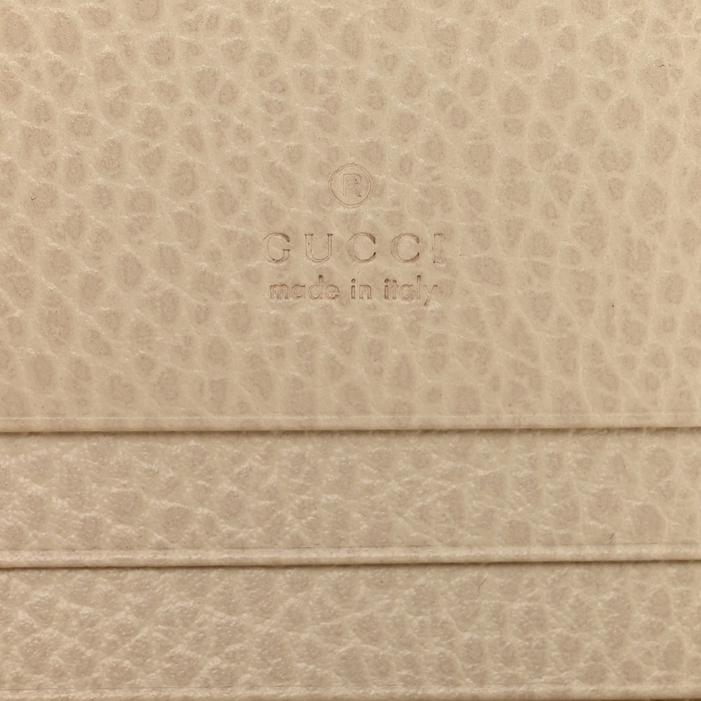 Dollar Calfskin GG Supreme Monogram GG Marmont Card Case Mystic White Beige Ebony