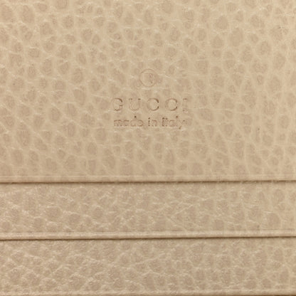 Gucci Dollar Calfskin GG Supreme Monogram GG Marmont Card Case Mystic White Beige Ebony 6 of 7
