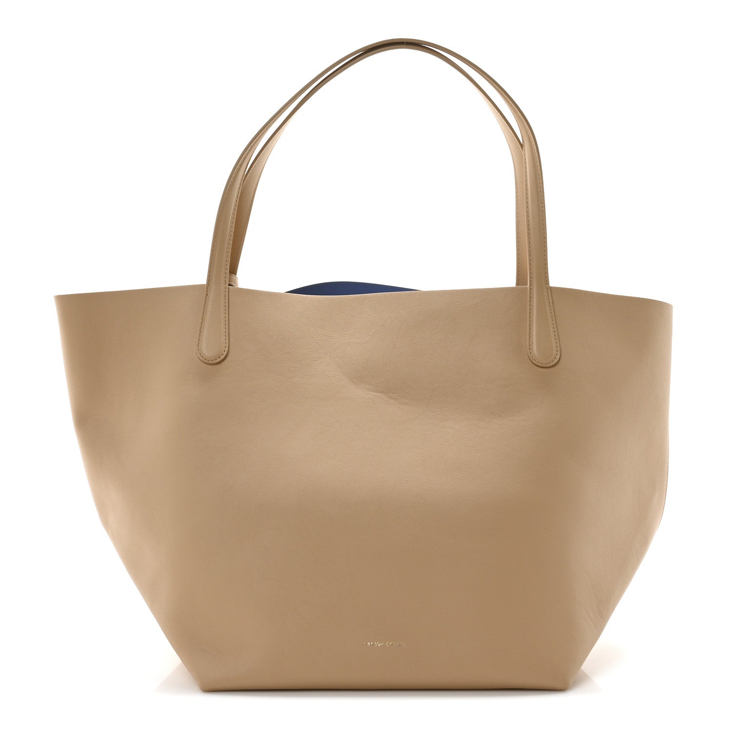 Mansur Gavriel Supple Calfskin Everyday Soft Tote Sandstone Cornflower 1 of 11