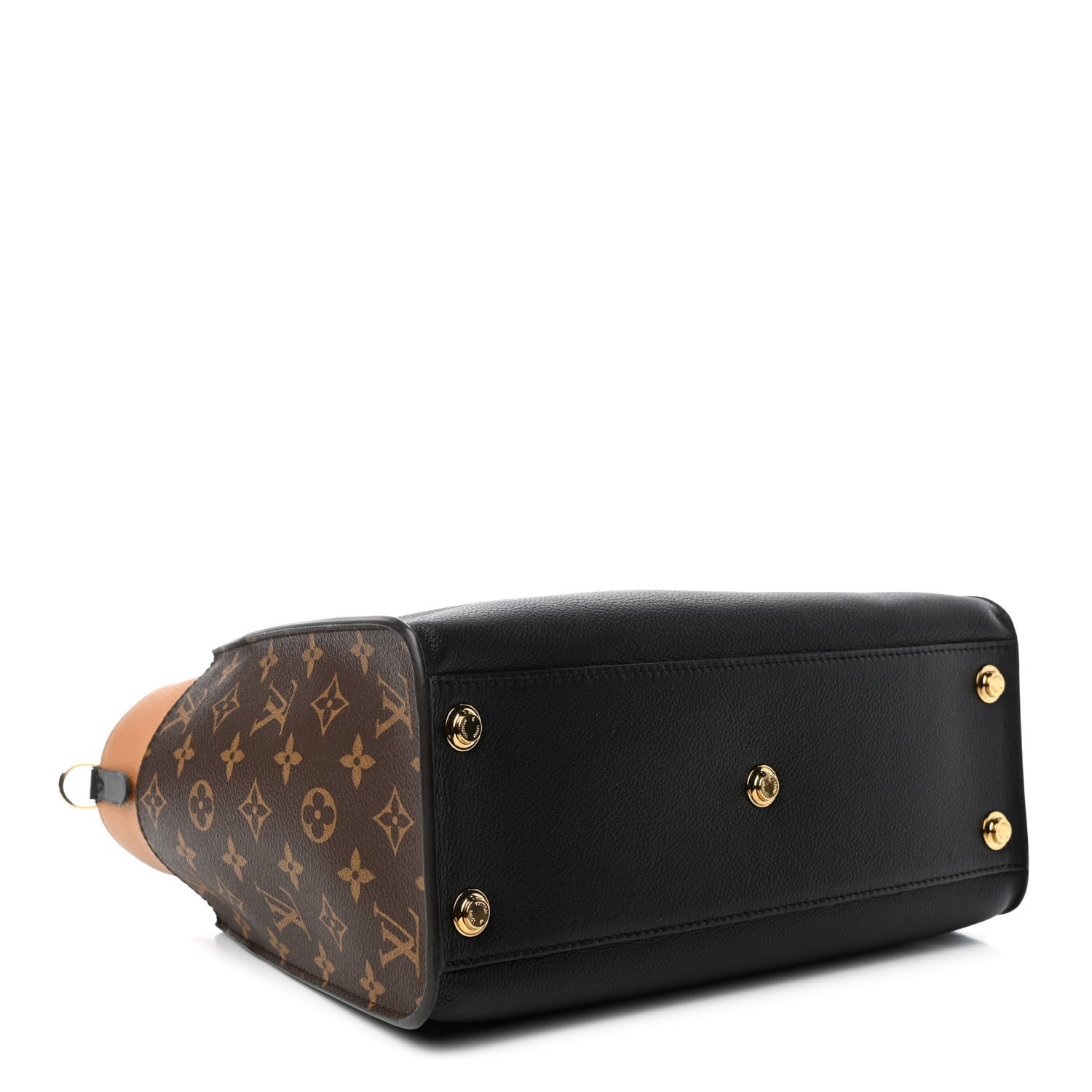 Louis Vuitton Calfskin Monogram On My Side Black 3 of 4