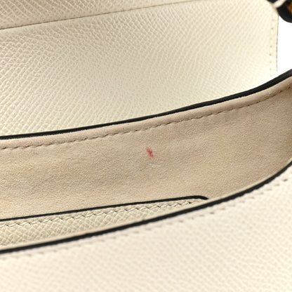 Christian Dior Grained Calfskin Saddle Bag White 10 of 19