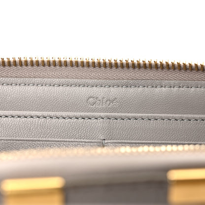 Chloe Calfskin Marcie Long Zip Around Wallet Cashmere Grey 6 of 7