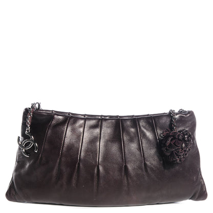 Chanel Lambskin Pleated Tassel Shoulder Bag Brown 1 of 7