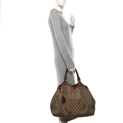 Gucci Monogram Large Sukey Tote Brown 2 of 21