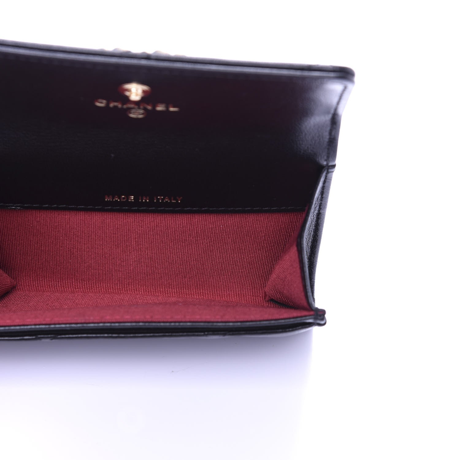 Chanel Lambskin Quilted 19 Flap Card Holder Black 5 of 9