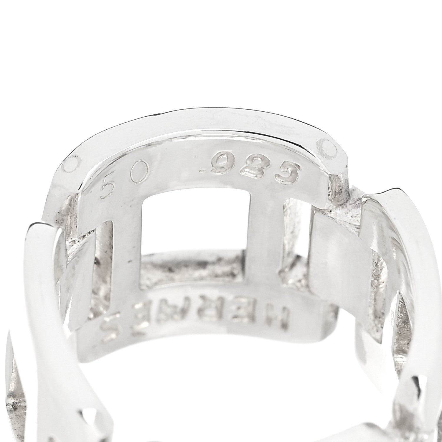 Hermes Sterling Silver Bague Hera Ring 50 5.25 5 of 7