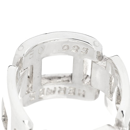 Hermes Sterling Silver Bague Hera Ring 50 5.25 5 of 7