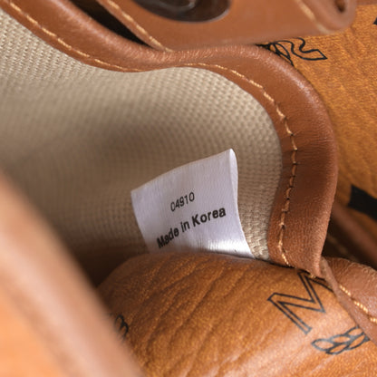 MCM Visetos Shopping Tote Cognac 7 of 21