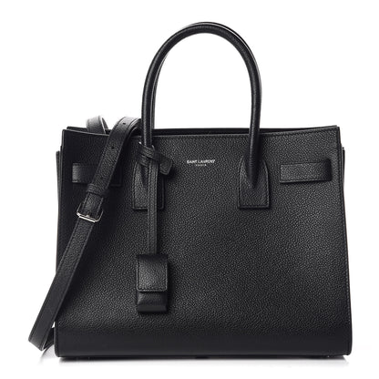 Saint Laurent Grained Calfskin Baby Sac De Jour Black 1 of 9