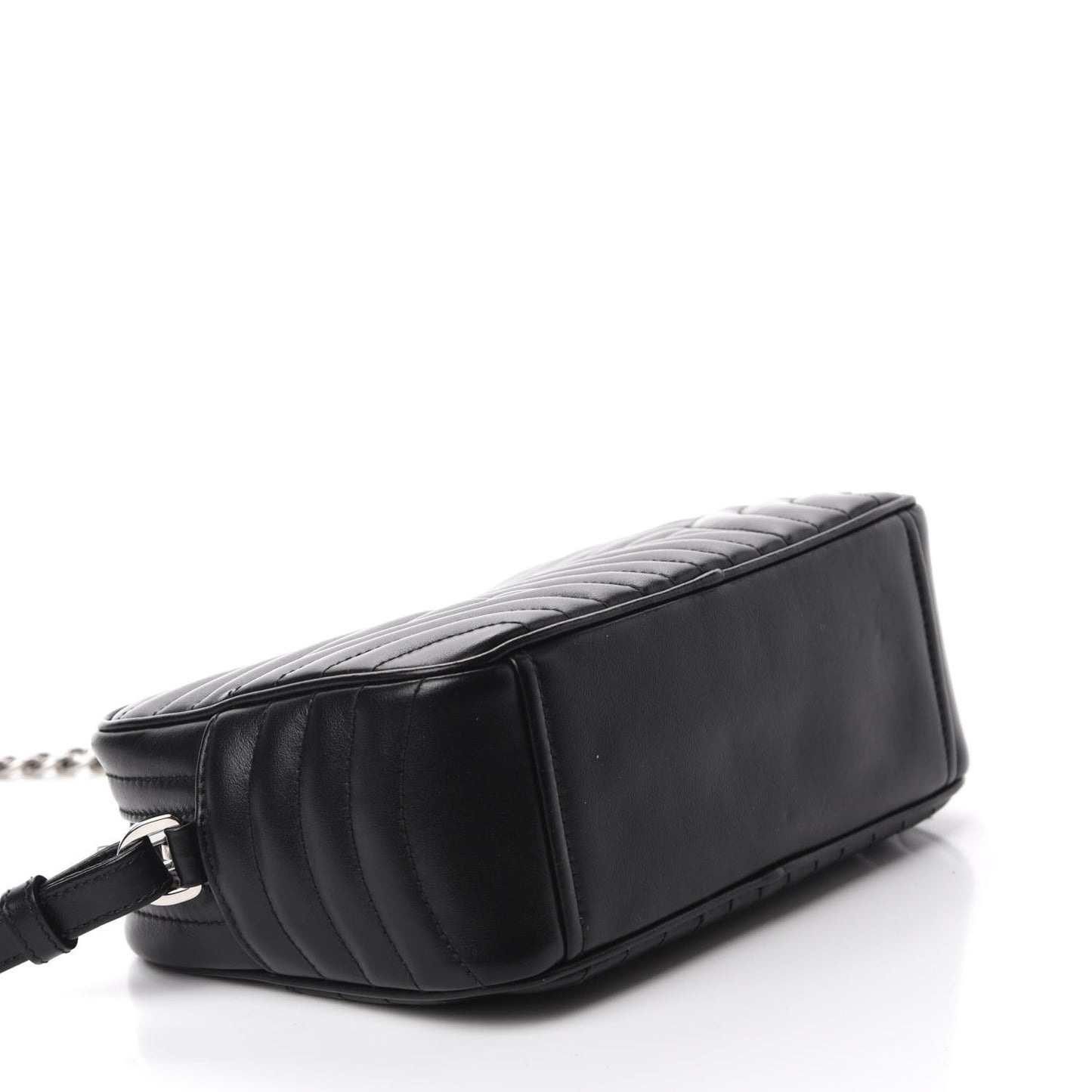 Soft Calfskin Diagramme Crossbody Bag Black