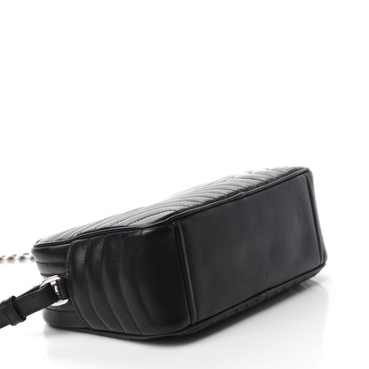 Prada Soft Calfskin Diagramme Crossbody Bag Black 4 of 9