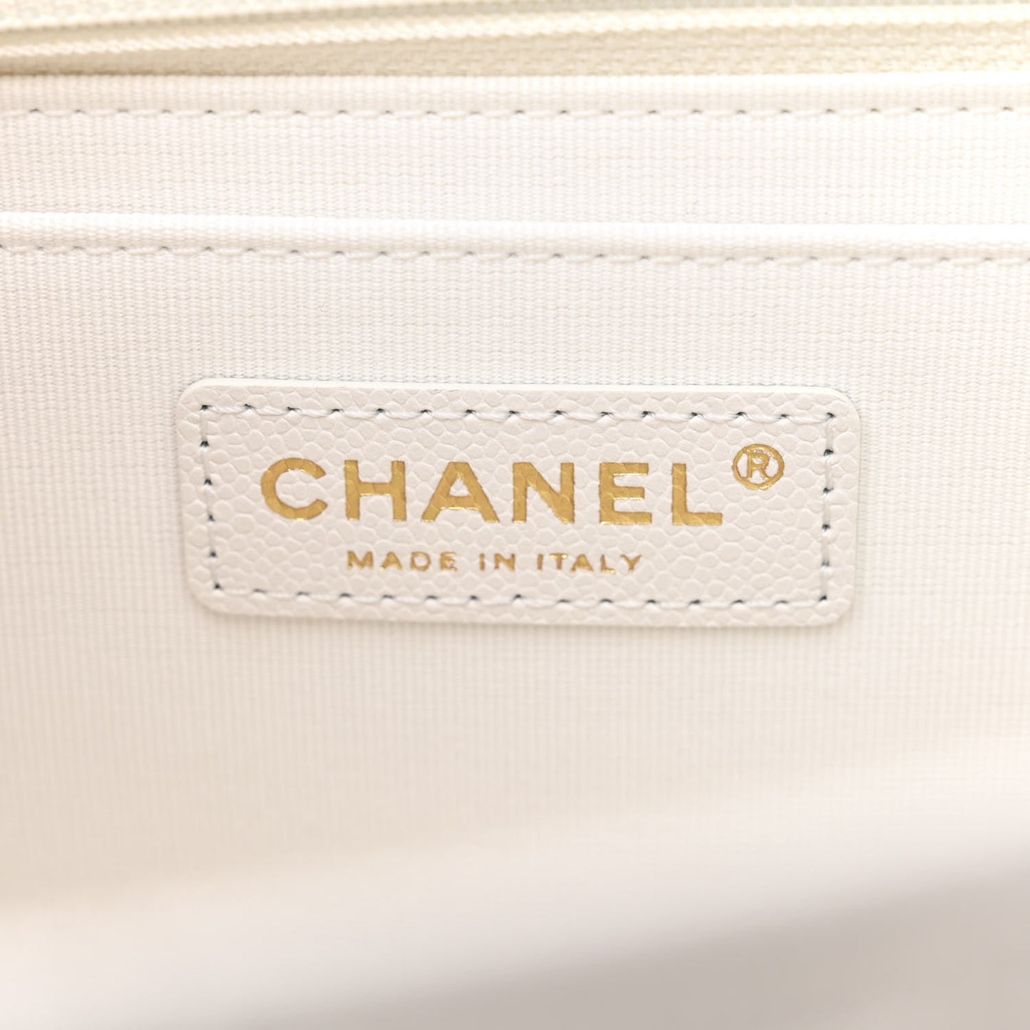 Caviar Quilted XXL Travel Flap Bag White