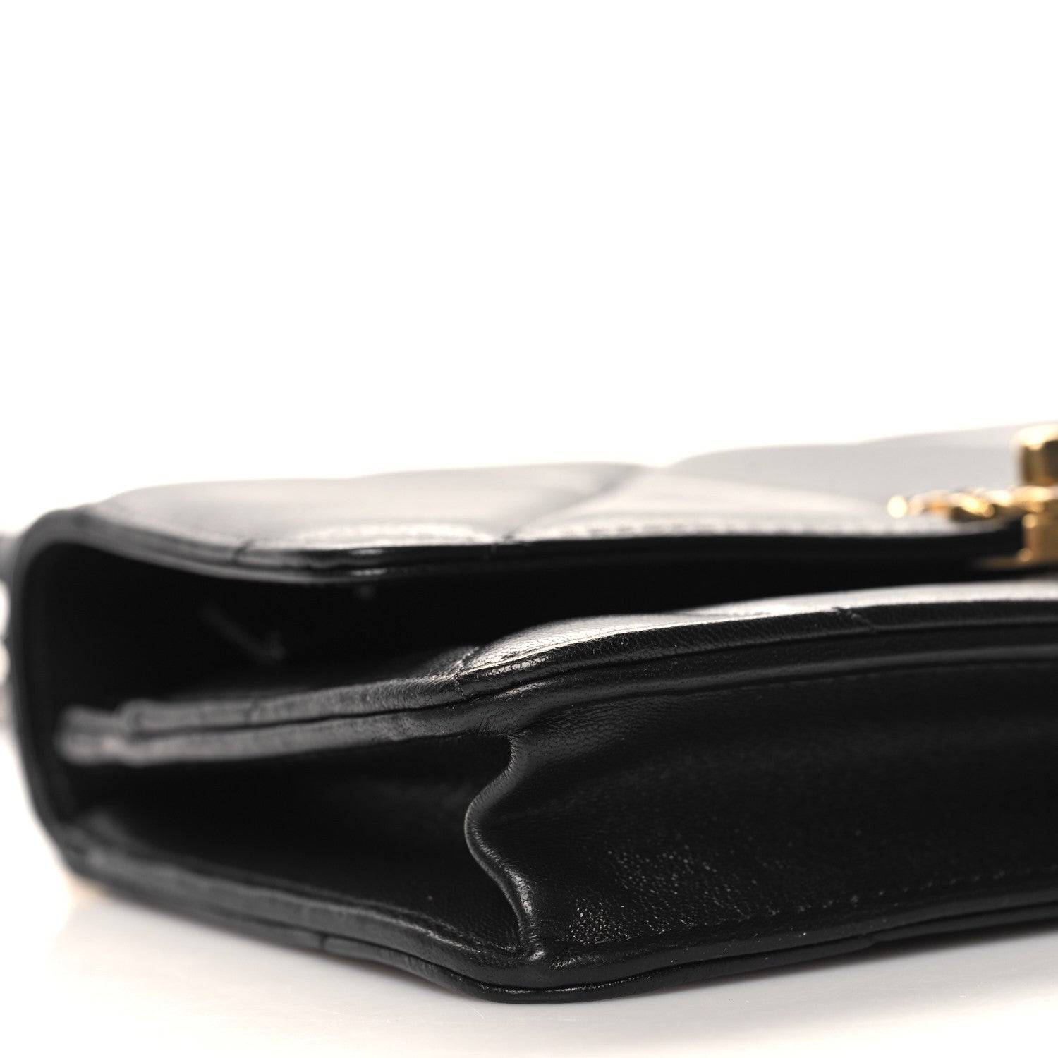 Chanel Lambskin Quilted Chanel 19 Wallet On Chain WOC Black 10 of 12