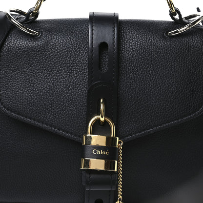 Chloe Grained Calfskin Medium Aby Day Shoulder Bag Black 8 of 10
