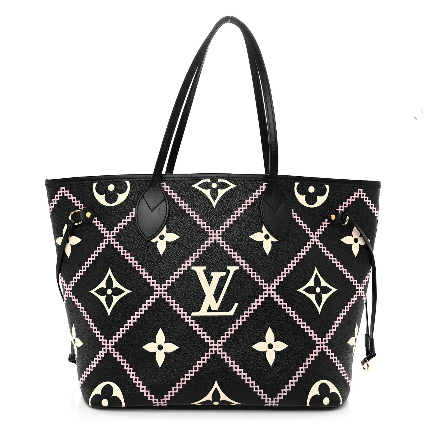 Empreinte Monogram Giant Broderies Neverfull MM Black