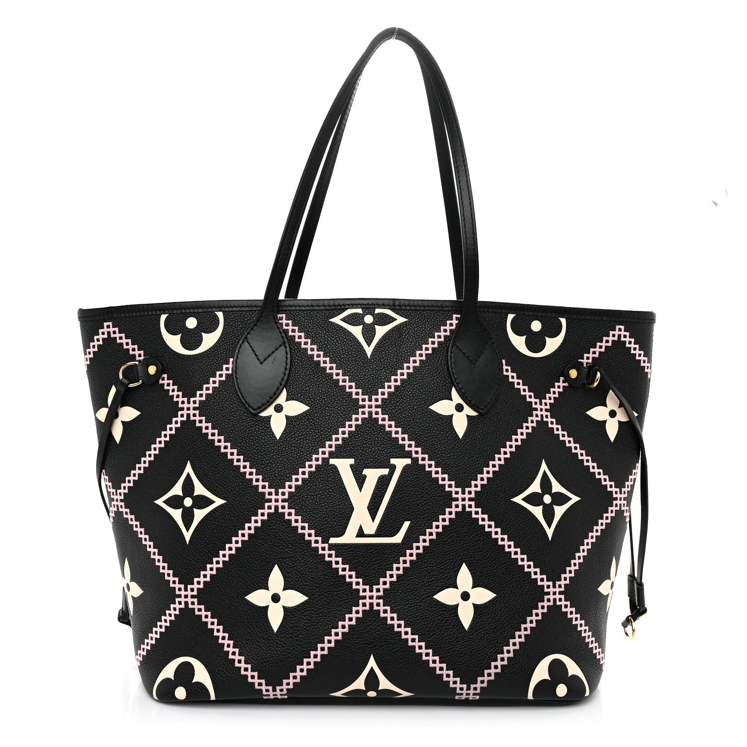 Louis Vuitton Empreinte Monogram Giant Broderies Neverfull MM Black 1 of 9