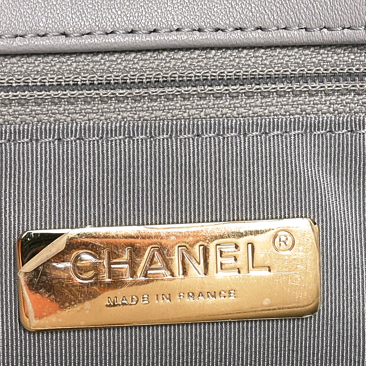Chanel Lambskin Quilted Large Chanel 19 Flap Grey 6 of 10