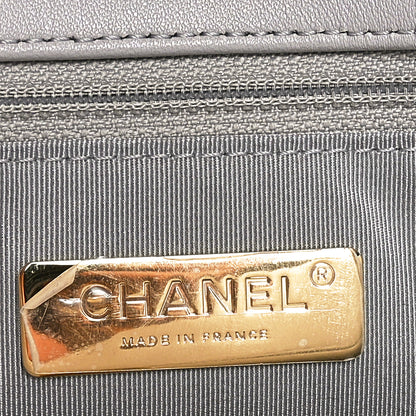 Chanel Lambskin Quilted Large Chanel 19 Flap Grey 6 of 10