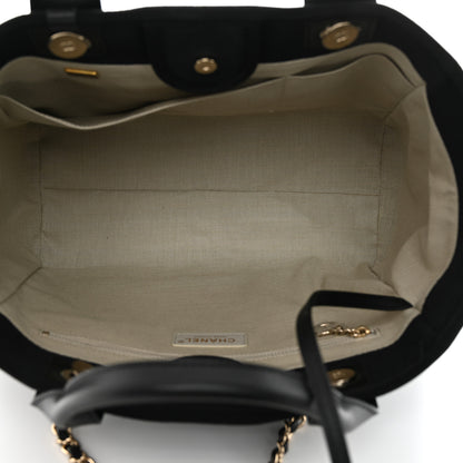 Chanel Mixed Fibers Small Deauville Tote Black 6 of 11