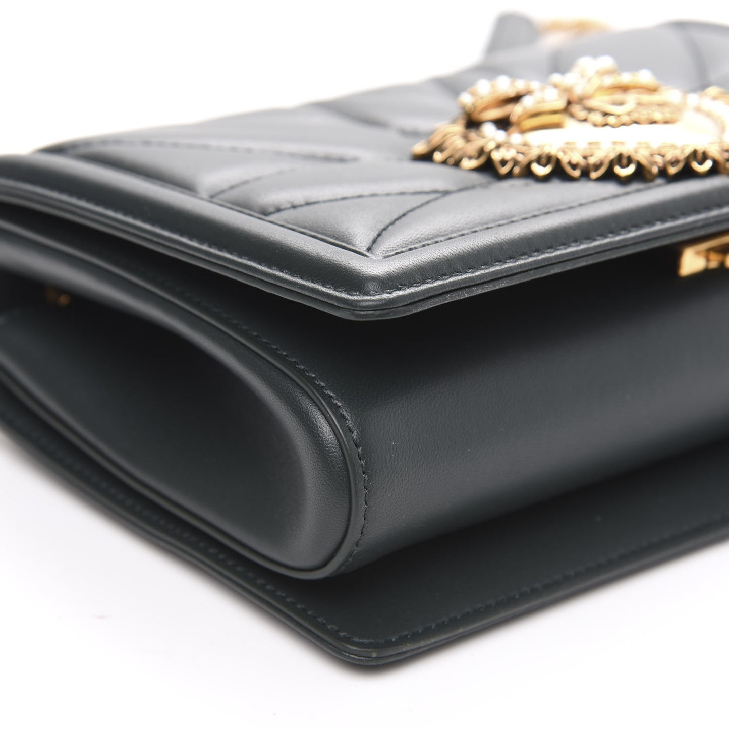 Calfskin Medium Devotion Crossbody Bag Green