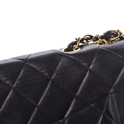 Chanel Lambskin Quilted Jumbo Single Flap Black 15 of 16