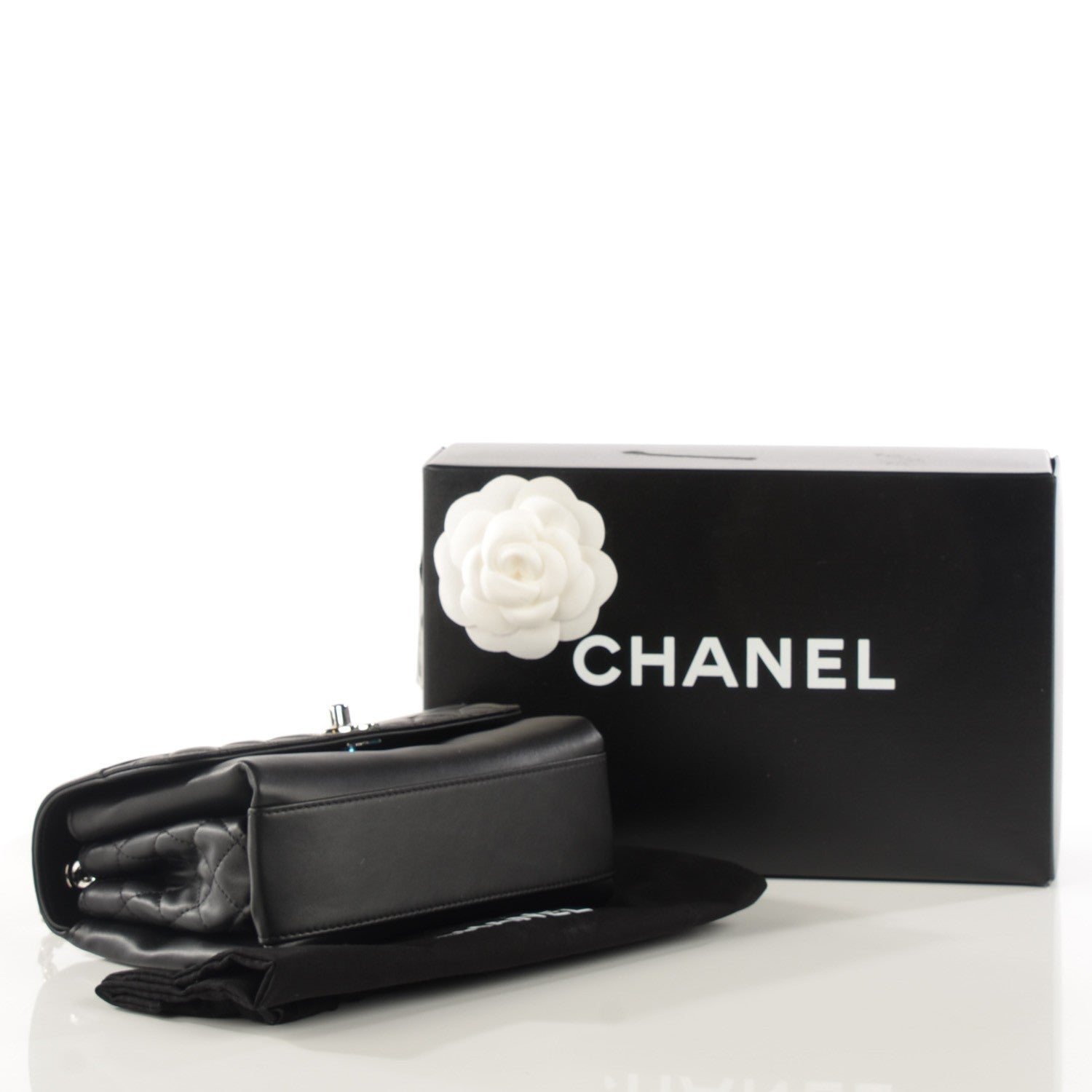 Chanel Calfskin Mini Tramezzo Flap Black 4 of 7