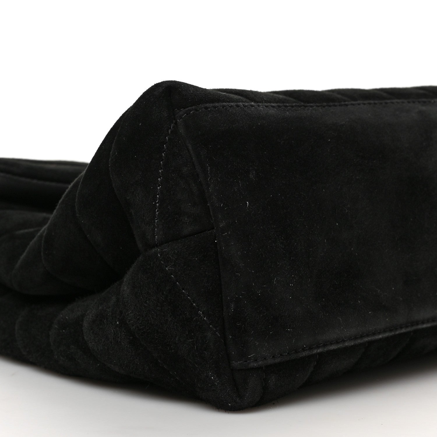 Saint Laurent Suede Y Quilted Monogram Medium Loulou Chain Satchel Black 7 of 8