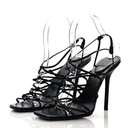 Gucci Caged Strappy High Heel Sandals 7 Black 3 of 7