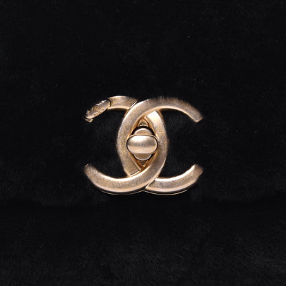 Chanel Shearling Quilted Single Flap Black 12 of 15