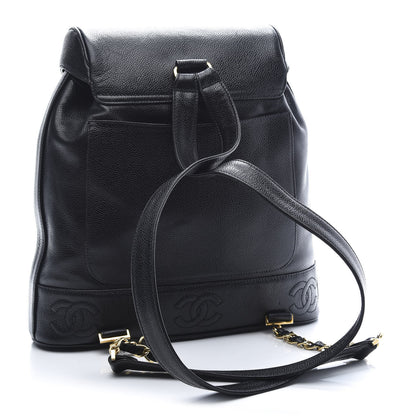 Chanel Caviar CC Backpack Black 3 of 12